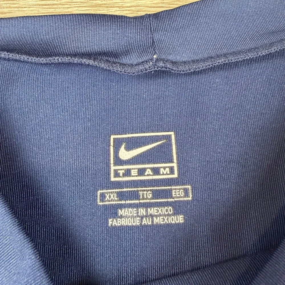 Nike Mens T-Shirt Dri-FIT Compression Athletic Training Navy Blue XXL